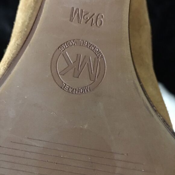 Michael Kors Leather Suede Moccasin wedge Booties - Picture 11 of 16